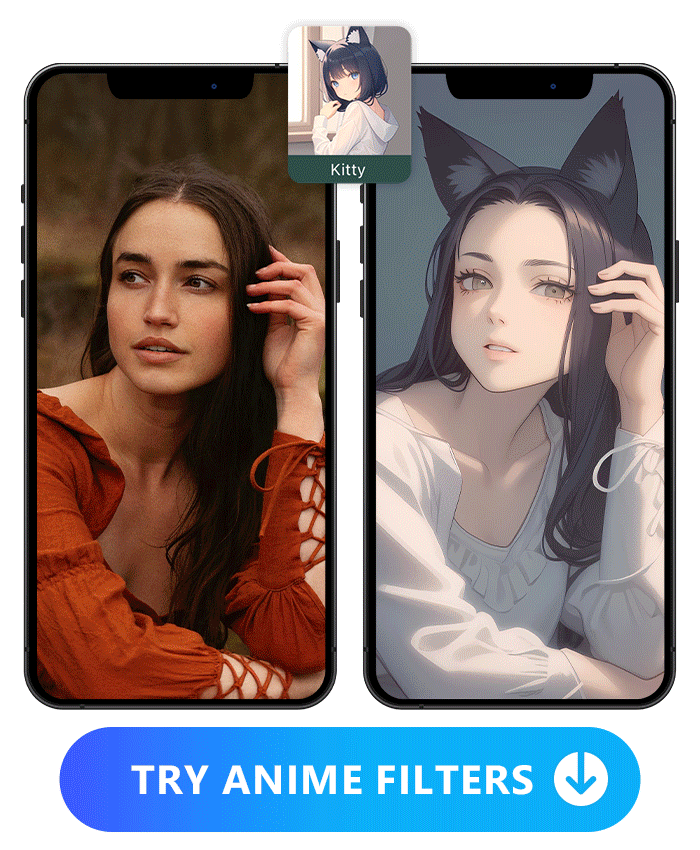 apply anime filter with PhotoDirector's AI Anime feature